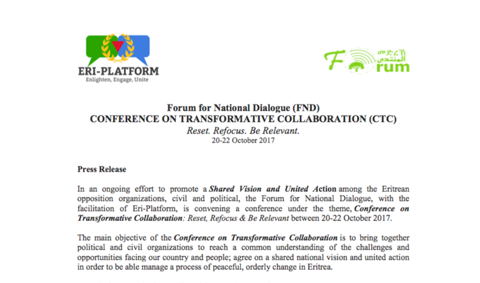 Press Release Conference on Transformative Collaboration (CTC)